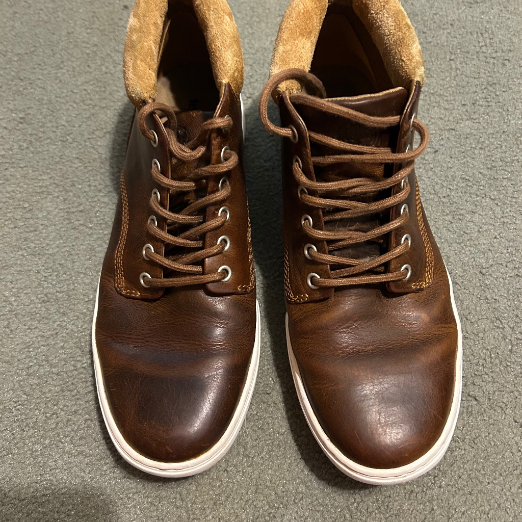 Timberline Mens Hightop Leather 6 Eye Shoes